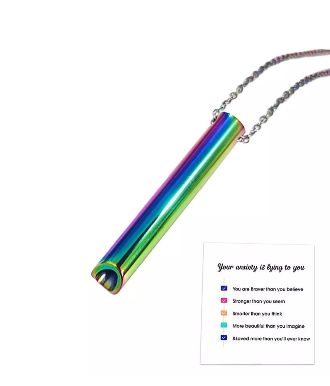 Simply breathe anxiety/stress necklace style 1