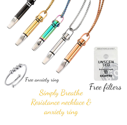 New & improved Simply breathe resistance necklace style 6 (free shipping)