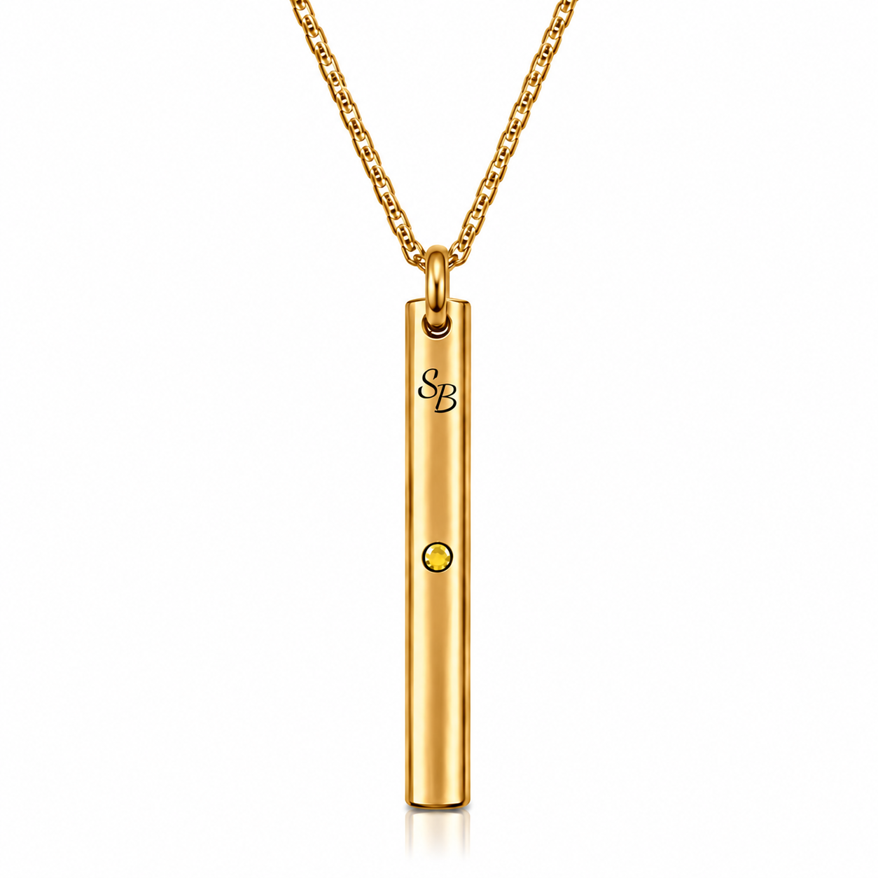 Simply Breathe citrine anxiety/stress Necklace round style 9
