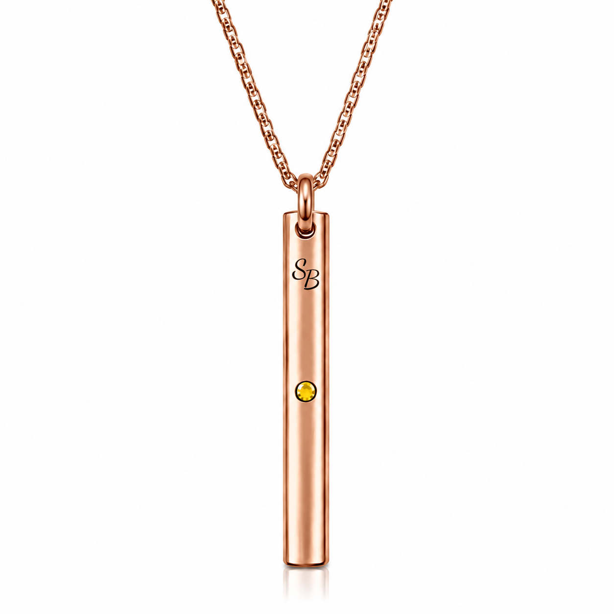 Simply Breathe citrine anxiety/stress Necklace round style 9