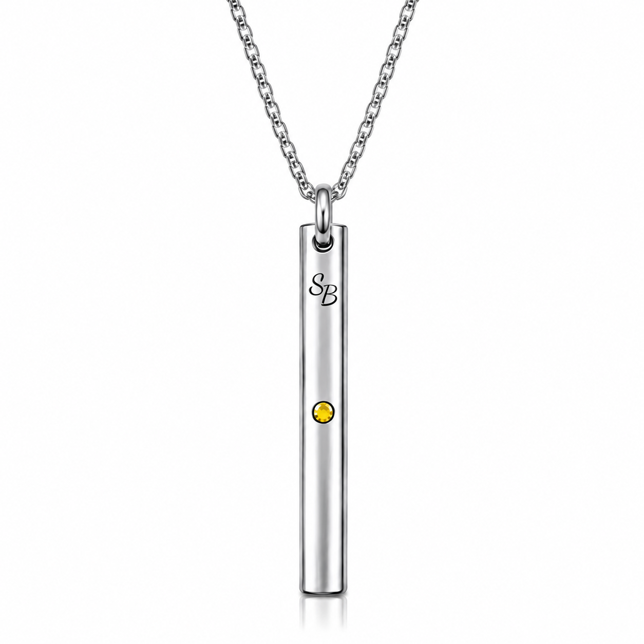 Simply Breathe citrine anxiety/stress Necklace round style 9