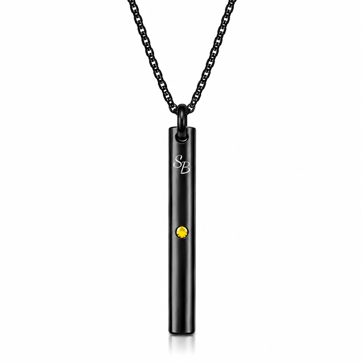 Simply Breathe citrine anxiety/stress Necklace round style 9