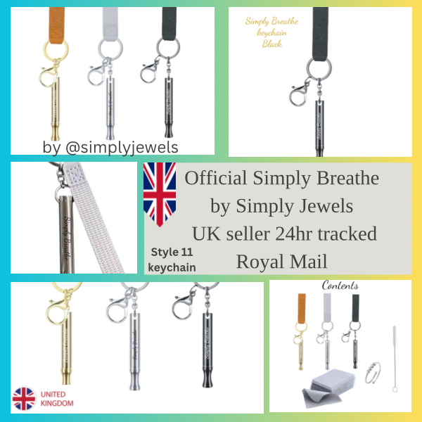 Simply Breathe keychain quit vaping/anxiety free shipping