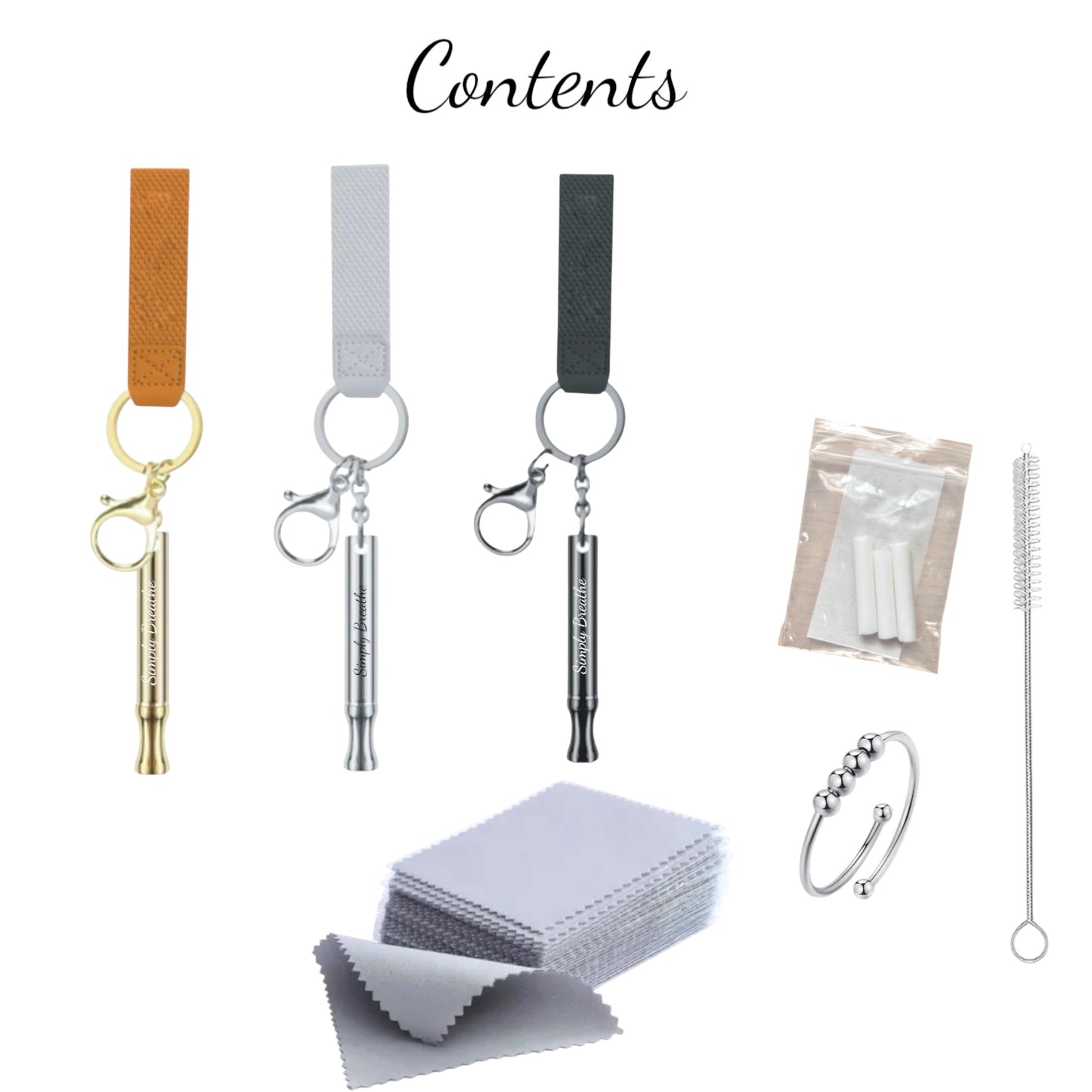 Simply Breathe keychain quit vaping/anxiety free shipping